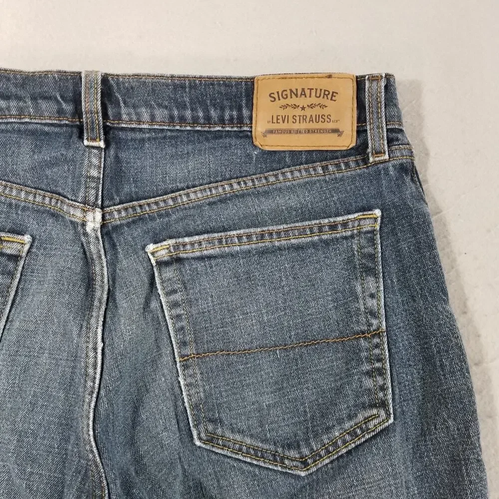 Levi's‎ Signature jeans men's 34x 34 relaxed straight blue stretch denim pants